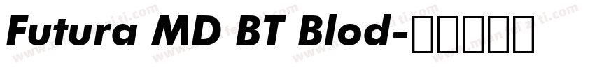 Futura MD BT Blod字体转换